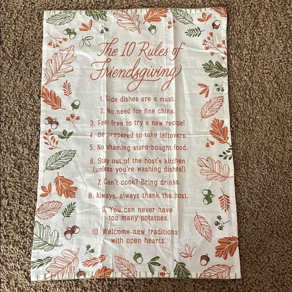 Hallmark White and Orange Decor Accents